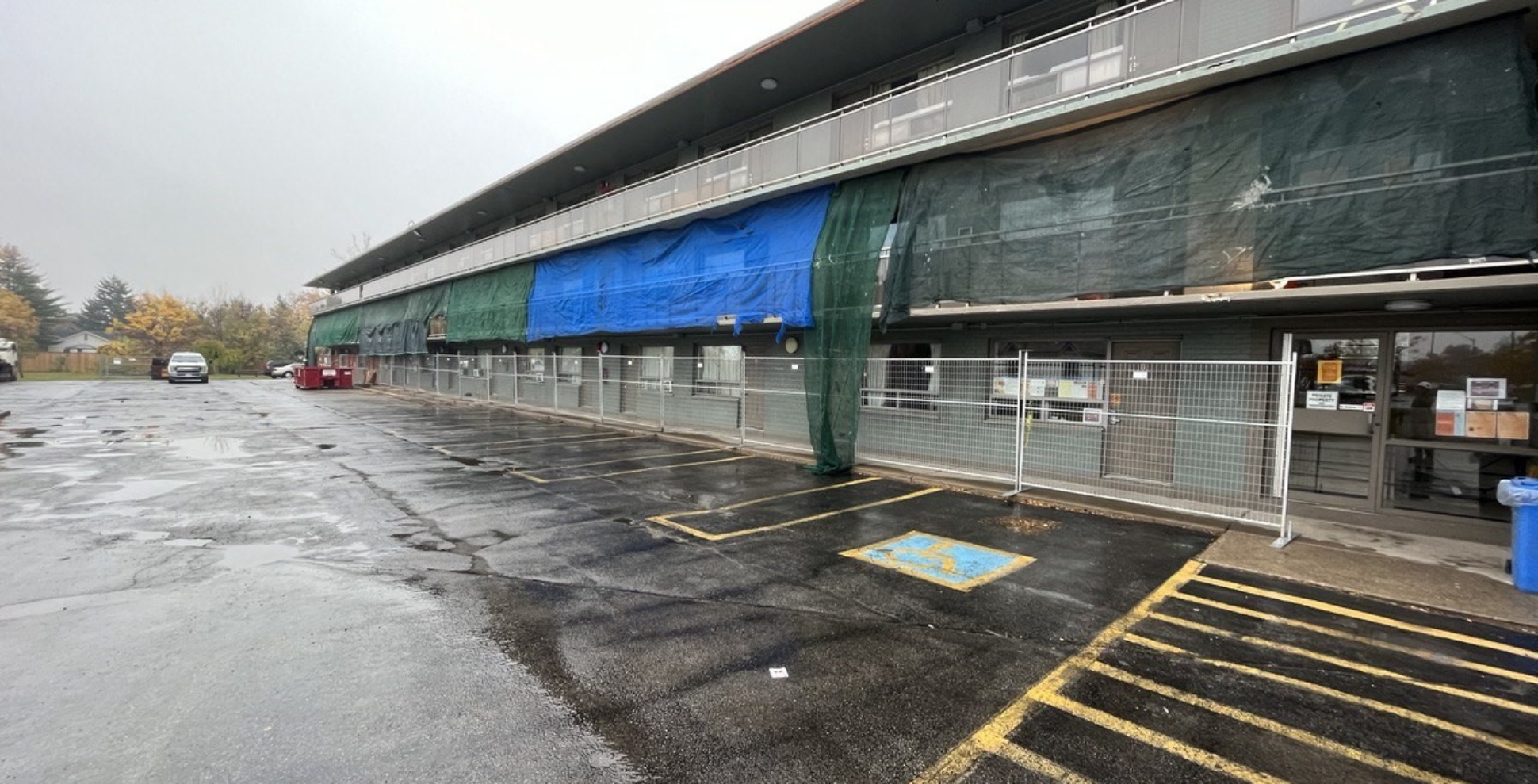 Hoarding and Protection for Balcony Concrete Repairs